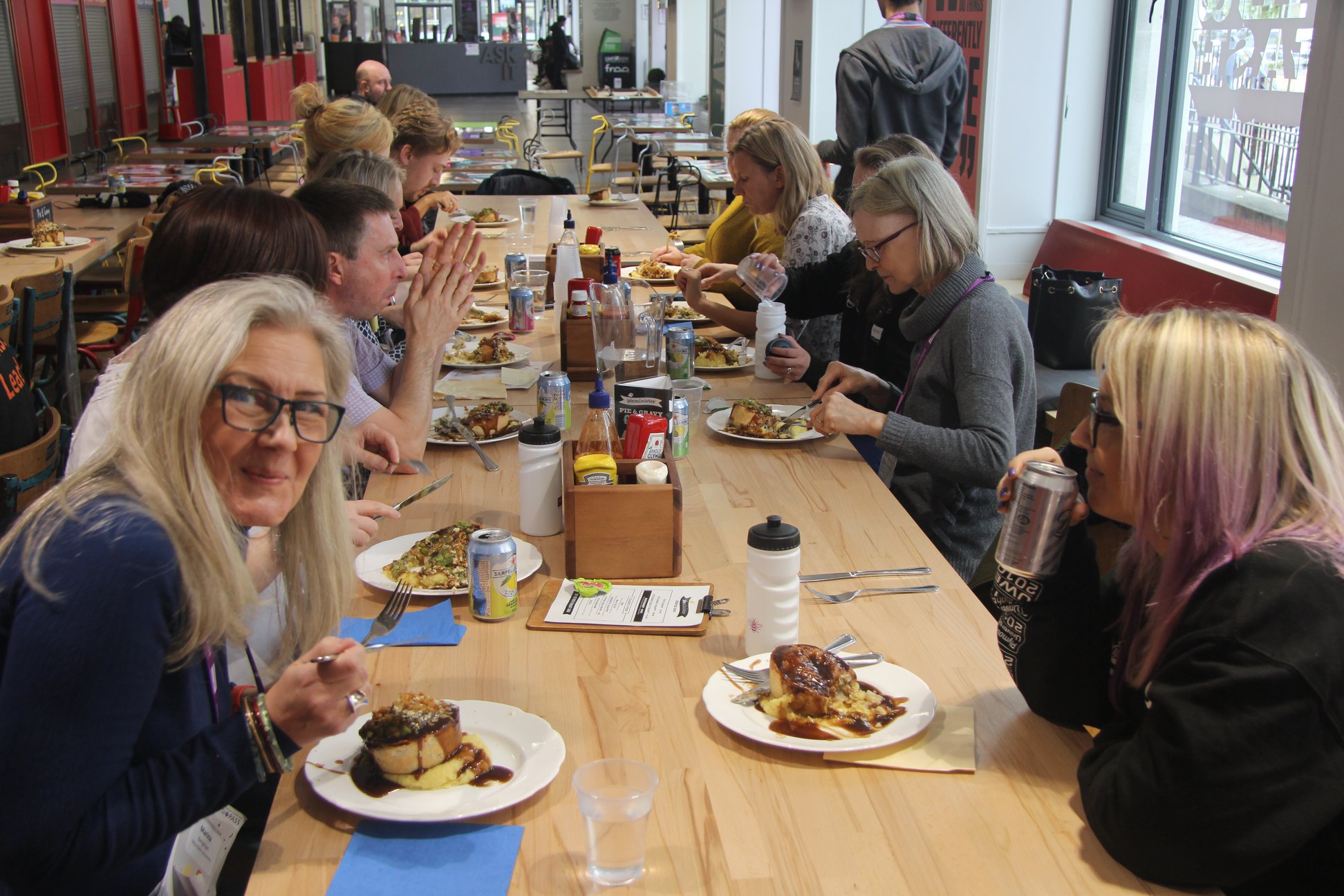 Staff eating pies.jpg